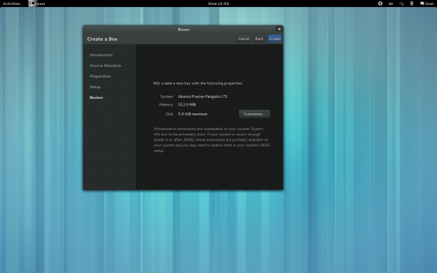 Boxes funktioniert nun auch ohne KVM...